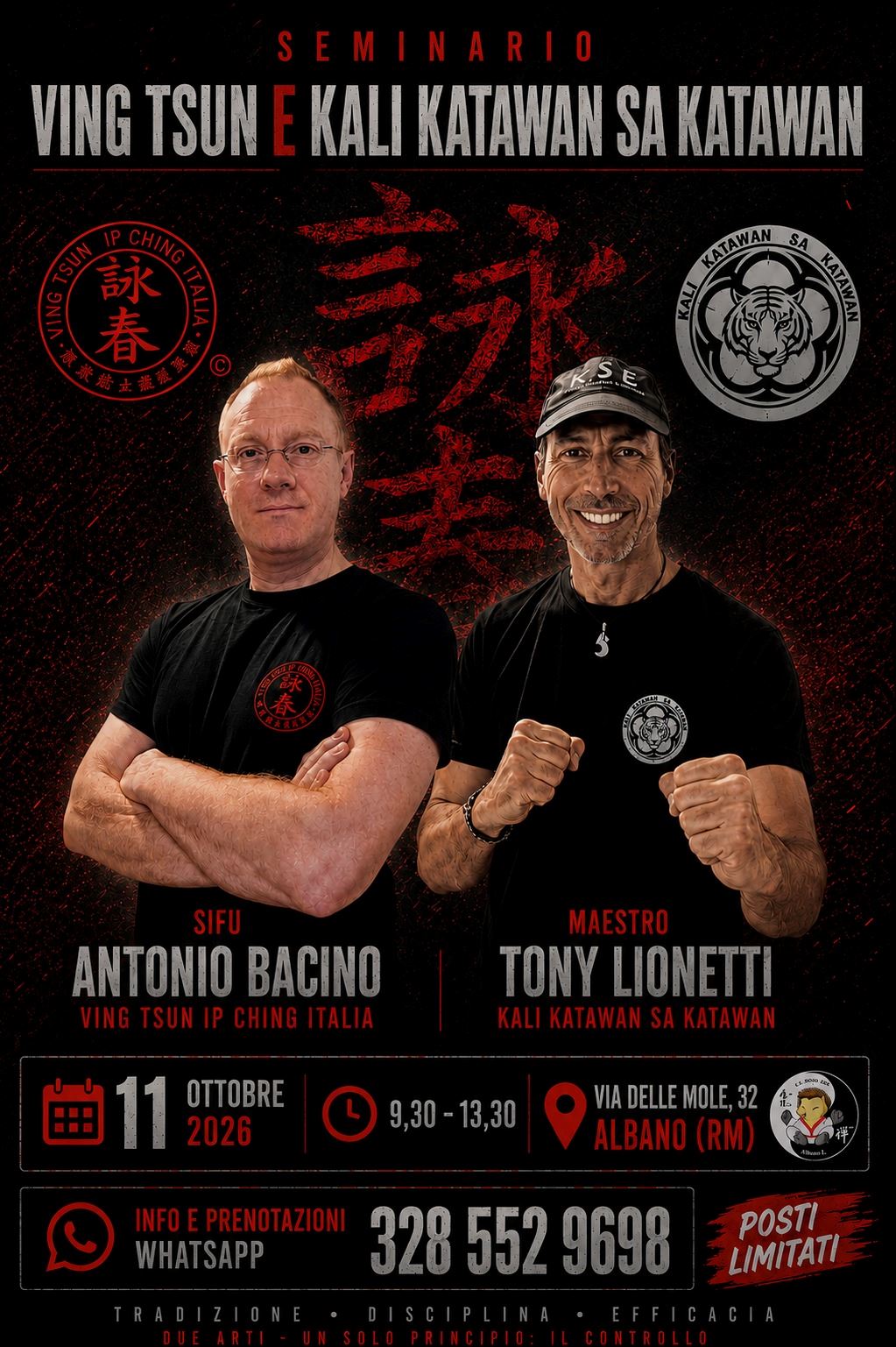 Seminario di Ving Tsun Kung Fu  e Kali Katawan sa Katacan